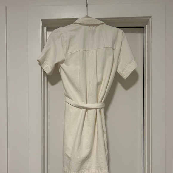 Frank & Oak White Denim Utility Dress - Picture 2 of 3